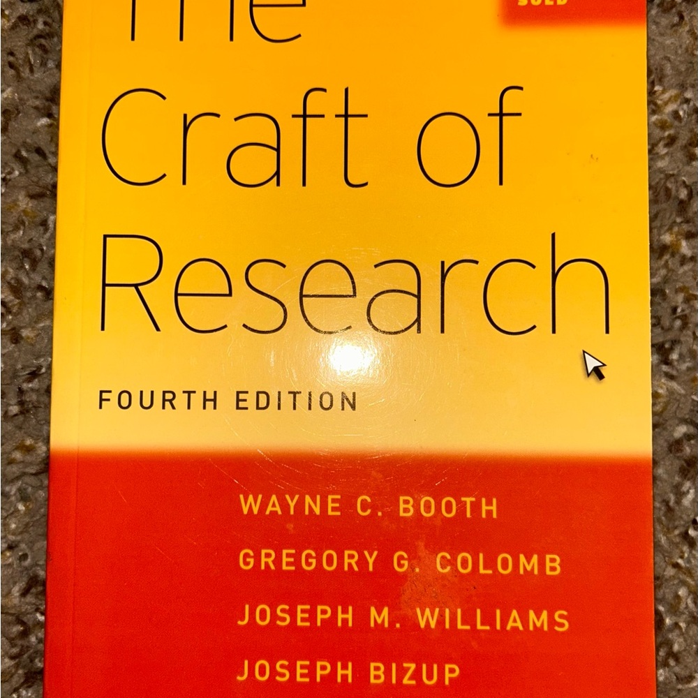 The Craft of Research Book - Fourth Edition